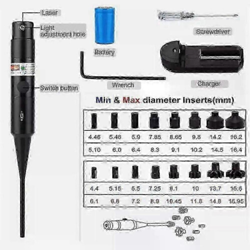 (Red Light)Turn-free laser calibrator for accurate targeting tool 1