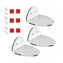 (Transparent color) Multipurpose Sturdy Acrylics Wall Storage Racks for Baby Monitors, Speakers, and Security Cameras Clear Designs  Transparent color