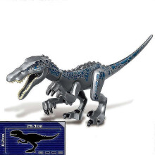 (1, Baryonyx grey) 1pc Jurassic Big Size Dinosaur Building Blocks T-rex Quetzalcoatlus Baryonyx Action Figures Kids Toys Gifts