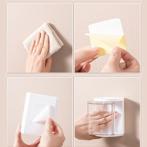 Transparent Wall-Mounted Figure Storage Box 11x13.5cm Plastic Display Case 2