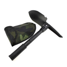 Military Folding Shovel Compact Garden Shovel Survival Folding Spade Weed Remover Outdoor Portable Camping Shovel Hand Tools