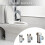 (Style one) Compression T Connector Bidet Hose Splitters with Leak Proof Designs Precisions Engineered T Connector Simple Installs 4