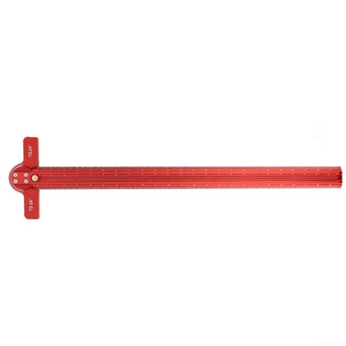 Woodworking T Square Ruler Engraved Lines For Precise Markings In Crafting Projects Engraved Layout Tool