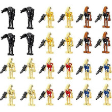 24Pcs Star Wars Battle Droids Building Blocks Set Mini Action Figures Doll Collection Toys Decor Birthday Gift