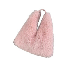 (Pink) Fashionable Tote Bag Large Capacity Shoulder Handbag Soft Material Suitable for Daily Use and Dating  Yellow