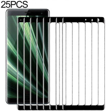 25 kpl 9h 3D kaareva koko näytön karkaistu lasikalvo Sony Xperialle