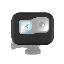 Para Puluz Para Gopro Hero12 11 10 9 Funda de espuma para parabrisas Negro Negro Negro Negro