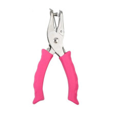 (rose Red) 6mm Single Hole Punch Metal Punching Pliers Round Hole Punch Pliers Office School Supplies for Card Scrapbooking  rose Red
