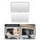 (Black) Car Sun Visors Makeup Glass LED Touch Control Adjust Brightness Switchable Auto Interior Makeup Glass 2