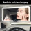 (Black) Car Sun Visors Makeup Glass LED Touch Control Adjust Brightness Switchable Auto Interior Makeup Glass 4
