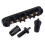 (Black) Electric Guitar Bridge Replacement Metal 6 String Guitar Bridge Professional Roller Saddles Bridge Tailpiece Enduring  Silver 5