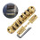 (Black) Electric Guitar Bridge Replacement Metal 6 String Guitar Bridge Professional Roller Saddles Bridge Tailpiece Enduring  Silver 2