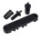 (Black) Electric Guitar Bridge Replacement Metal 6 String Guitar Bridge Professional Roller Saddles Bridge Tailpiece Enduring  Silver 4