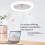 Ceiling Fans 2-Pack With Remote Control and Light, E27 Converter Base, Smart Silent Ceiling Fans, Easy Install 4
