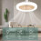 Ceiling Fans 2-Pack With Remote Control and Light, E27 Converter Base, Smart Silent Ceiling Fans, Easy Install 2