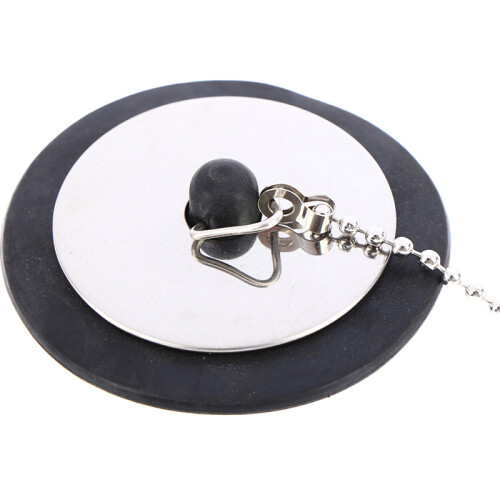 Choke Badafvoerplug met ketting Badafvoerplug, D 1