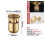 Messing vloerafvoerkern deodorantklepzeefplug, grijs 1