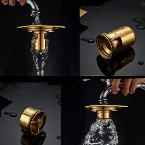 Messing vloerafvoer kern deodorant klep zeef plug Sifon, e 2