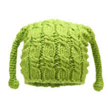 (Green) Kid Funny Hat Antenna Beanie Skulli Hat Photography Prop Cute Funny Beanie Birthday Party Props Halloween Party Hat  Wine Red