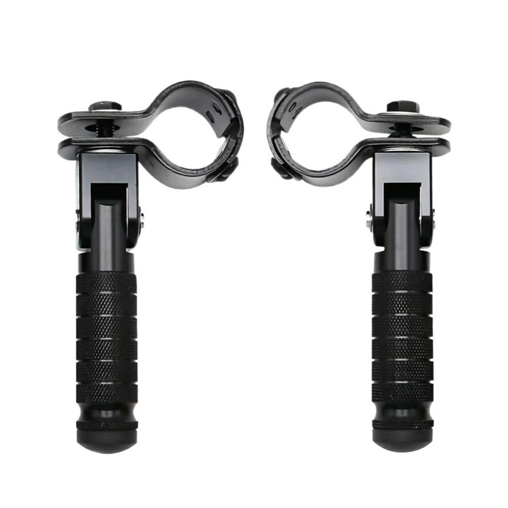 Cnc Aluminum Motorcycle Pedals Universal Folded Footpegs For Mopeds Scooters Karts Type C 1 Pair 9084446318883
