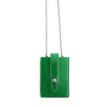 (Green) Women Vertical Shoulder Bag Korean Style Crossbody Bag Chain Bag Leather Messenger Bag Change Purse for Daily Travel  White
