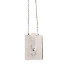 (White) Women Vertical Shoulder Bag Korean Style Crossbody Bag Chain Bag Leather Messenger Bag Change Purse for Daily Travel  White