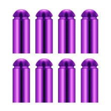 (Purple) 8Pcs Dart Flight Wing Savers Protectors Aluminum Alloys Dart Wing Corrector Fixed 90 Degrees Professional Dart Accessory  silver