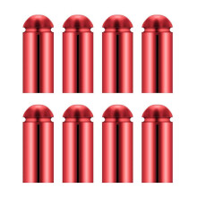 (Red) 8Pcs Dart Flight Wing Savers Protectors Aluminum Alloys Dart Wing Corrector Fixed 90 Degrees Professional Dart Accessory  silver