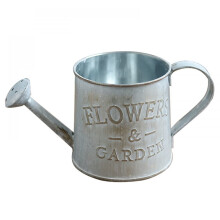 Vintage Letters Engraved Iron Watering Can Pot For Bonsai Garden Decor Kettle Plant Bucket Desktop Ornaments