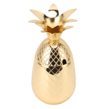 Fashionable Gold Pineapple Cocktail Shaker 500ml for Home Mixologists