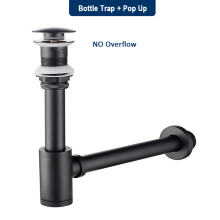 Afvoer voor gootsteenflessensifon Modern gootsteenfilter, pop-up met overloop