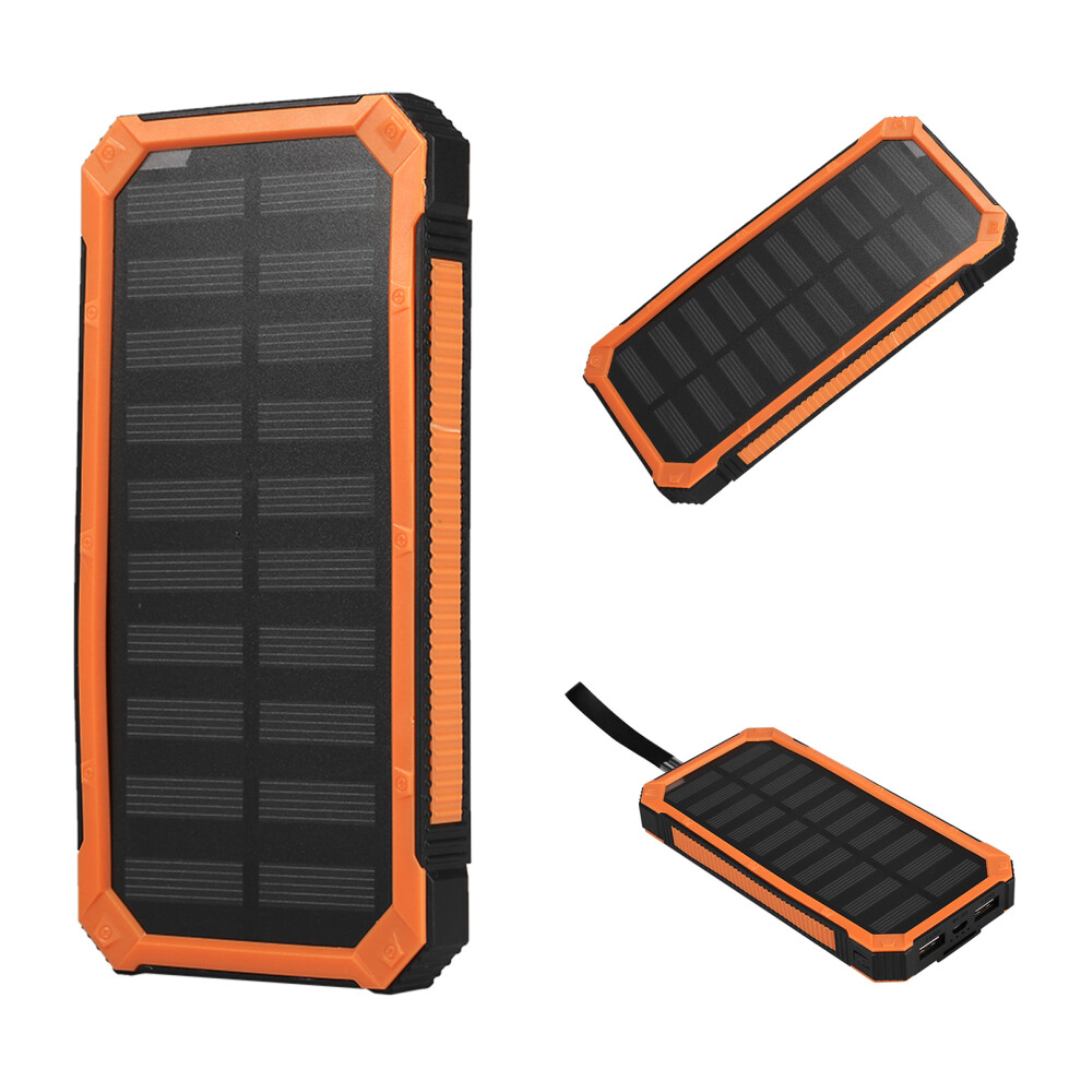 Portable 20000Mah Mobile Power Bank With Dual Usb Fast Charging Kit Orange 8481352627251