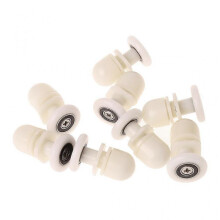 (25mm) 8 Pcs Shower Door Rollers Runners Wheels Pulleys Sliders Eccentric 20mm 25mm Dia