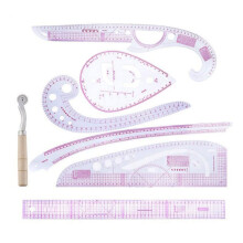 7pcs Clothing Measuring Ruler Set, Sewing Curve Ruler For Fabric, Dressmaking, Pattern Making, Tailor Embroidery