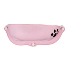 (Pink) Warm Cat Hammock Window Perch Winter Sleeping Bed Cat Cage Suction Cup Hanging Bed Small Animals Hamster Cozy House  Pink