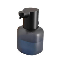 (Black) Hygienic Automatic Foam Soap Dispenser  Soap Dispenser Convenient Automatic Foam Soap Dispenser for Daily Use  White
