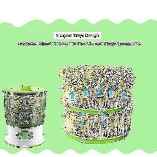 (UK 3 Layer) Bean sprouts maker for small kitchens with efficient growth 2
