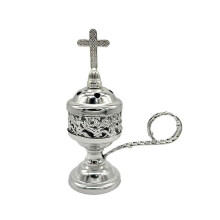 Metal Crafts Party Decorations Festival Metal Crafts Censer Incenses Burners Crafts for Celebration  Silver