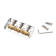 Guitar Bridge 6 Strings Electric Guitar Bridge Screws with L Wrench Electric Guitar Bridge 3 Saddle Fixing Guitar Bridge