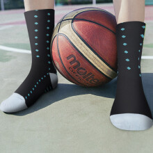 Men Women Breathable Nylon Calf Socks Black 39-45CN Sports