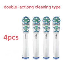 (Dubbel) 4 stuks vervangende opzetborstels voor elektrische tandenborstels voor Braun Oral B-tandenb