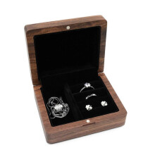 (RB536C1) Jewelry Box Organizer for Women Men Jewellery Storage for Case Small Wooden Container Holder for Necklace Earring Bracel