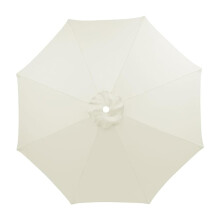 10ft Market Patio Umbrella Canopy Cloth Replacement Fabric Fits 6 Or 8 Rib Umbrellas UV Waterproof White