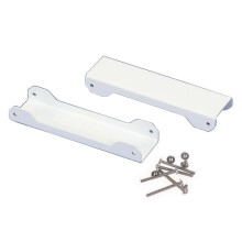 (White) Metal Fan Riser Stand for 12cm Fans Sturdy Support Bracket for Internal PC Components  White