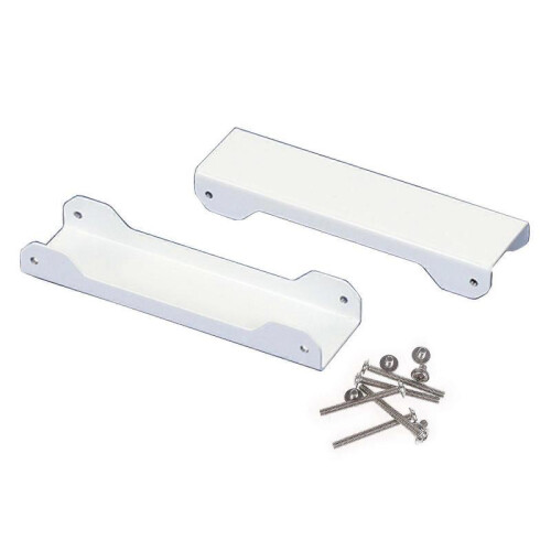 (White) Metal Fan Riser Stand for 12cm Fans Sturdy Support Bracket for Internal PC Components  White