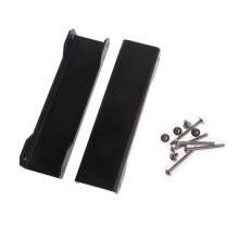 (Black) Metal Fan Riser Stand for 12cm Fans Sturdy Support Bracket for Internal PC Components  White