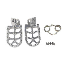(Silver) Cycle Footrest Footpeg Foot Pegs Rests Pedal For Tenere Xt 660 Z R 660z 660r Xt660z Xtz660 Xtz Xt660r Accessories