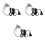 3Pcs 5V USB LED Clip Aquarium Lights With Plug 3