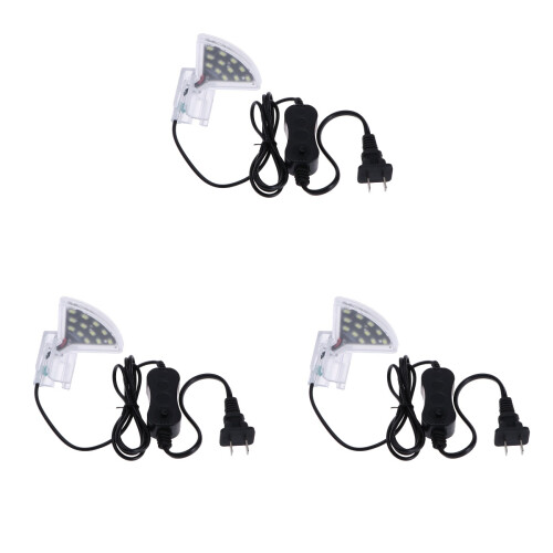 3Pcs 5V USB LED Clip Aquarium Lights With Plug 1
