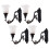 16 Pcs Mini Wall Lamp Models Decorative Mini Lights Photo Props 1